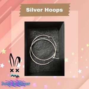 ❌SOLD ON VINTED❌Silver Hoops